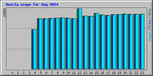 Hourly usage for May 2024